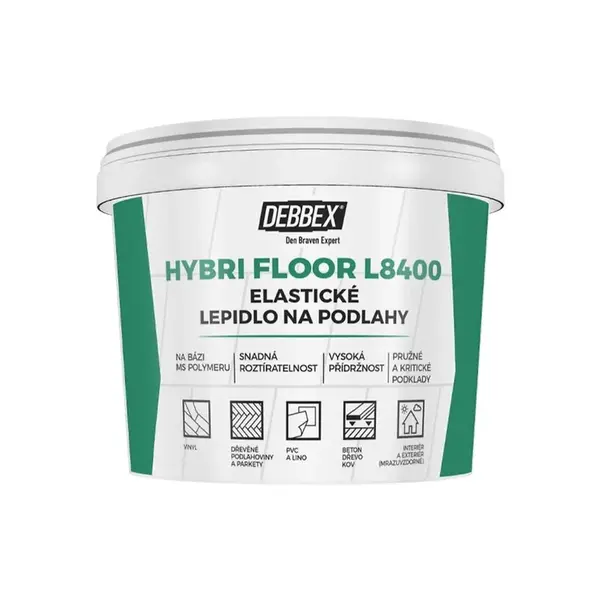 Elastické lepidlo na podlahy HYBRI FLOOR L8400 5KG