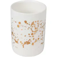 Hrnček Skylight pr. 6,5 cm výš. 9 cm bielo-žltý