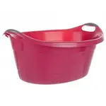 Oválna červená vaňová misa 40l