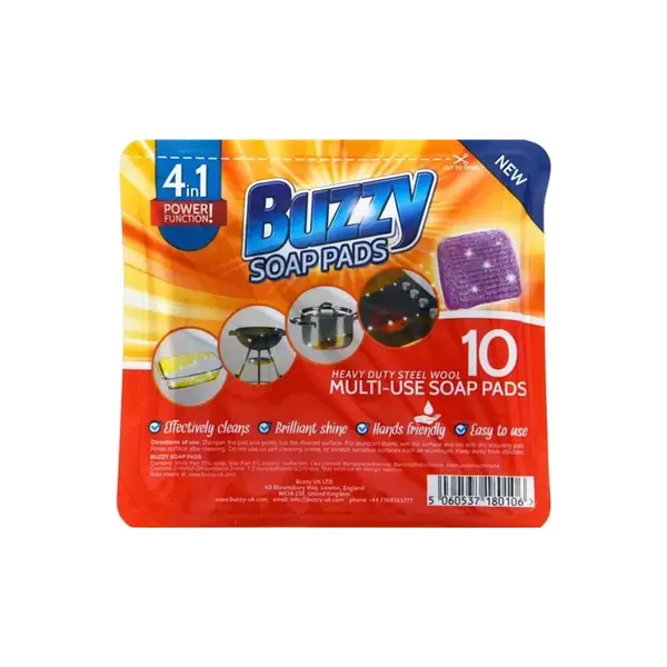 Buzzy mýdlová drátěnka na nádobí 10 ks