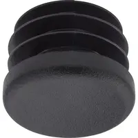 Okrúhla vtláčaná záslepka Ø20 mm čierna (4 ks)