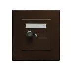 GPA-1L Anténna zásuvka jednoduchá typ F hnedá