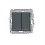 28MWP-33 Schodiskový vypínač dvojitý grafit