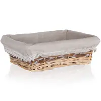 Prútený košíček Duo 21x16x6,5 cm hnedý 63940541