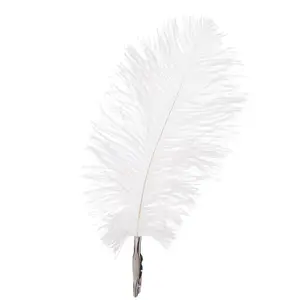 Biele pierko 6 ks 18x9 cm 1112647