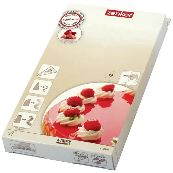 Zdobiace vrecko 20 ks + 3 koncovky