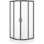 Sprchový kút polkruhový Brasco 90x90x190 black S168-004