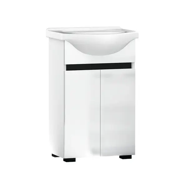 Kúpeľňová zostava Ajs 50 2D nohy biela