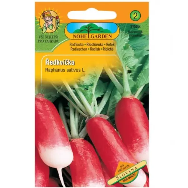 Reďkovka červenobiela valcovitá Slovana