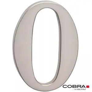 Cislo 3D nikl matny 0 - 10 cm