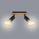 Stropné svietidlo  54008-2H čierno-hnedé LS2