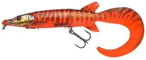 Savage gear gumová nástraha 3d hybrid pike slow sinking red pike - 17 cm 47 g