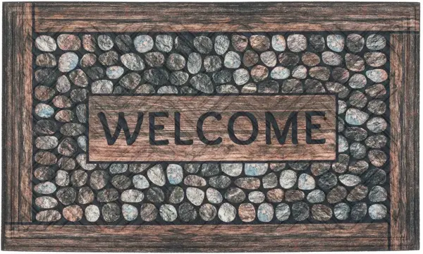 Multy home Rohožka LIMA Pebbles 45 x 75 cm, s potiskem MHEU5000158, 1 ks 5705.00.30