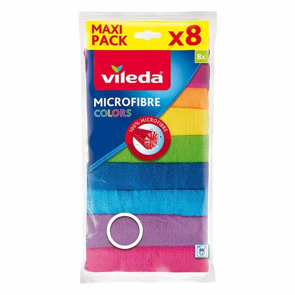 Utěrky z mikrovlákna colors 8 kusů Vileda