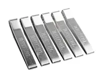 Barber spony na látku pro zapnutí pláštěnky Reuzel Super Barber Cape Cloth Clip - 6 ks, stříbrné