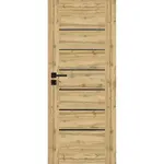 Interiérové dveře Campe 6*6 90P dub wotan 385 černá lacobel