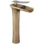 Baterie umyvadlová vysoká REA Laguna Antique zlatá kartáčovaná