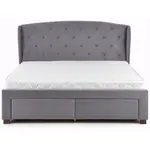 Postel Sabrina 160 popelavě šedá/ořech