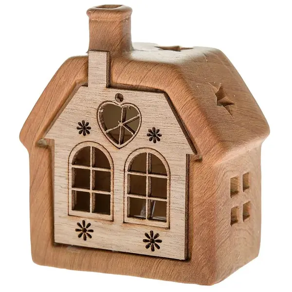 Keramický domek s led 9.5x10x5 cm