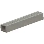 Odvodňovací žlab betonový, pozinkovaná mříž 12,5x14x100 cm