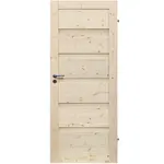Interiérové dveře Wezuwiusz plné 60P sukaté nelakované