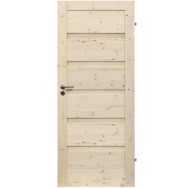 Interiérové dveře Wezuwiusz plné 60P sukaté nelakované