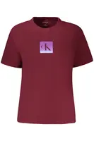 CALVIN KLEIN WOMEN'S SHORT SLEEVE T-SHIRT RED