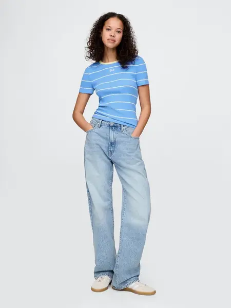 GAP Dámské Crop tričko s logem 637782-03 Velikost: L