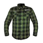 Moto košile W-TEC Black Heart Rattlesneak zeleno-černá kostkovaná 5XL