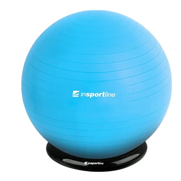 Gymnastický míč inSPORTline Top Ball 65 cm se základnou BallBase modrá