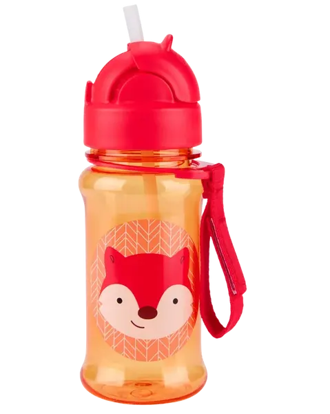 SKIP HOP Zoo tritan Láhev s brčkem Liška 12m+ 355 ml