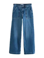 Next Džínsy  modrá denim