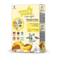 Kozí kaše Pšenično-rýžová s banánem a kakaem 7m+ 225 g