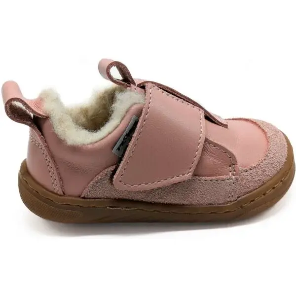 PEGRES SBF 64W Detská zimná barefoot obuv, ružová, veľkosť