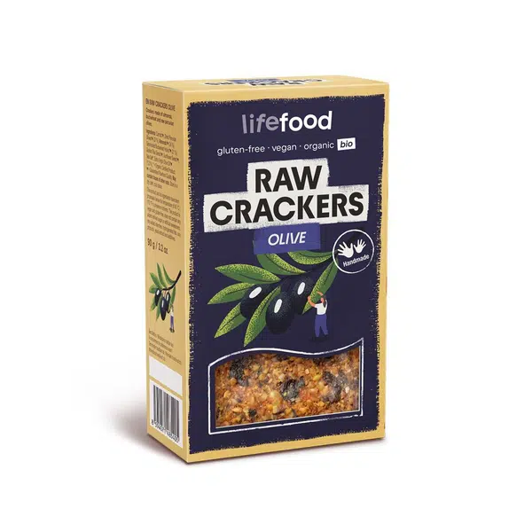 LifeFood Life Crackers Olivové RAW BIO 90 g