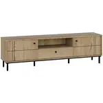 Carryhome NÍZKÁ KOMODA, barvy dubu, 170/49,2/37 cm