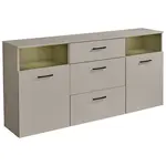 MID.YOU ŠIROKÁ KOMODA, kašmírová, 180/86/38 cm