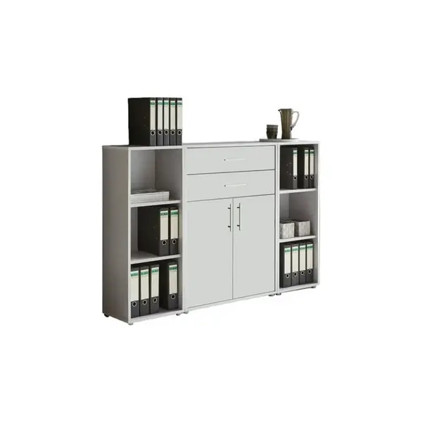 MID.YOU SKŘÍŇ NA ŠANONY, šedá, bílá, 172,6/113,6/33 cm