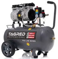 TAGRED TA3384 - Tagred , Bezolejový kompresor s odlučovačem 50l, 230V, 2 písty, 2000W 10 B