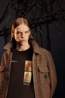 Bavlněné tričko Medicine pánské, hnědá barva, s potiskem