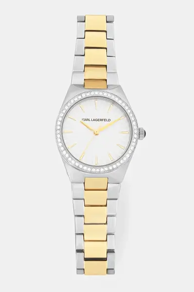 Hodinky Karl Lagerfeld dámské, stříbrná barva, R0553105505