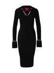 HUGO Pletené šaty 'Samury'  čierna
