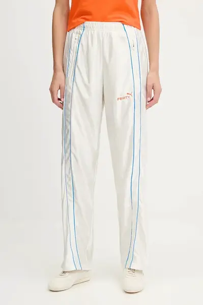 Tepláky Puma PUMA x FENTY dámské, béžová barva, 635746