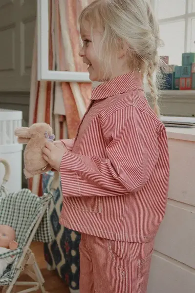 Dětská bavlněná bunda Konges Sløjd LUC SHIRT JACKET GOTS