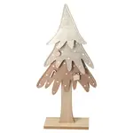 Filcová vánoční dekorace STROMEK béžový