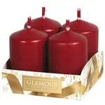 Svíčky adventní mat. bordo