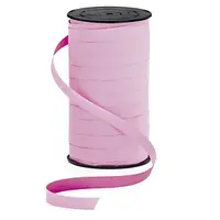 2 x Dárkové stuhy pastelové, šířka 10mm, délka 100m, růžová