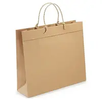 20 x Taška z kraftového papíru Elégance 400x350x120mm, vyztužené dno, hnědá