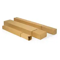 15 x Dlouhá krabice 150x150x1500-2200mm, teleskopické víko, hnědá, třívrstvá vlnitá lepenka (3VVL) | RAJA