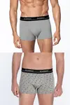 Pánské boxerky UMBERTO z elastické bavlny, 2 ks M V dárkovém boxu 2 ks